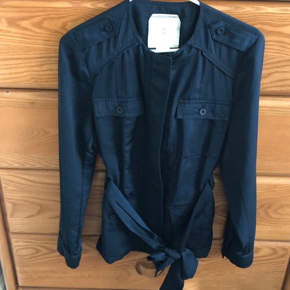 adorable jacket with a belt from Anthropologie
